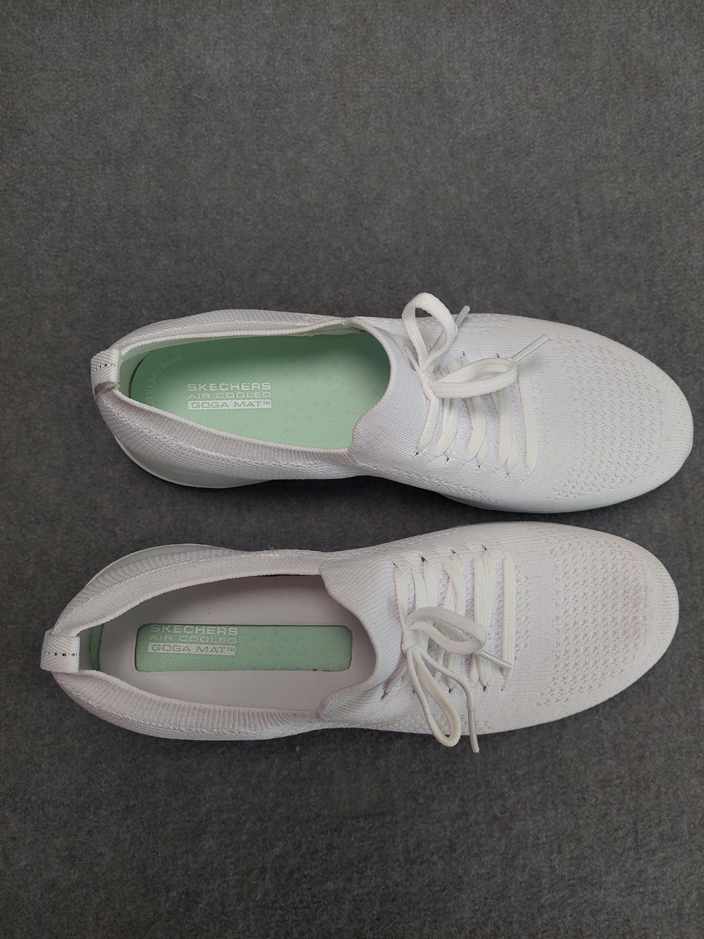 Skechers GOwalk Joy Ecstatic White Knit Sneakers Women's 10 - Picture 2 of 7